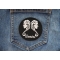 Gemini Zodiac Patch shown on jeans