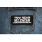 You Read My Patch That's Enough Social Interaction for One Day Iron on Patch You Read My Patch That's Enough Social Interaction for One Day Patch shown on jeans