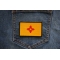New Mexico State Flag Path shown on jeans