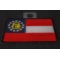 Georgia State Flag Patch diagonal view