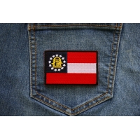 Georgia State Flag Patch Georgia State Flag Patch