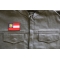 Georgia State Flag Patch shown on leather vest