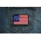 Bennington 76 Flag  Patch shown on jeans