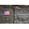 76 American Flag Patch shown on leather vest