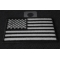 Black and White American Flag Patch Black and White American Flag Patch diagonal view