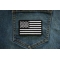 Black and White American Flag Patch Black and White American Flag Patch shown on jeans