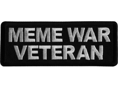 Meme War Veteran Iron on Patch