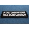If Only Common Sense was more Common Iron on Patch If Only Common Sense was more Common Patch diagonal view