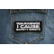 Warning I cause Safety Briefs Iron on Patch Warning I cause Safety Briefs Patch shown on jeans