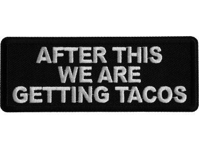 After this we are getting Tacos Iron on Patch