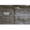 We have two ears and one mouth for a reason Patch, Funny Saying Patches, Sew or Iron on Patch shown on leather vest
