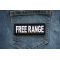 Free Range Patch shown on jeans