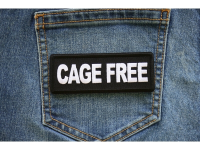 Cage Free Iron on Patch