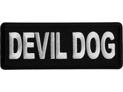 Devil Dog Iron on Patch