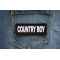 Country Boy Patch shown on jeans