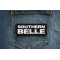 Southern Belle Patch shown on jeans