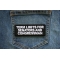 Term Limits for Senators and Congressman Iron on Patch shown on jeans