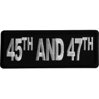 45th and 47th Iron on Patch