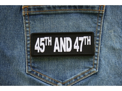 45th and 47th Iron on Patch