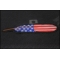 American Flag Feather Patch diagonal view