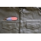 American Flag Feather Patch shown on leather vest