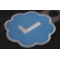 Twitter verified Patch diagonal view