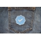 Twitter verified Patch shown on jeans