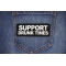 Support Drunk Times Patch shown on jeans