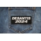 DeSantis 2024 Patch shown on jeans