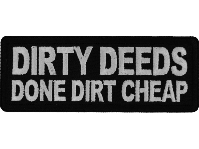 Dirty Deeds Done Dirt Cheap Patch