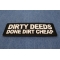 Dirty Deeds Done Dirt Cheap Patch Dirty Deeds Done Dirt Cheap Patch diagonal view