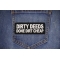Dirty Deeds Done Dirt Cheap Patch Dirty Deeds Done Dirt Cheap Patch shown on jeans