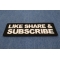 Like Share Subscribe Patch diagonal view