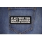 If at First You Don't Succeed Redefine Success Patch shown on jeans