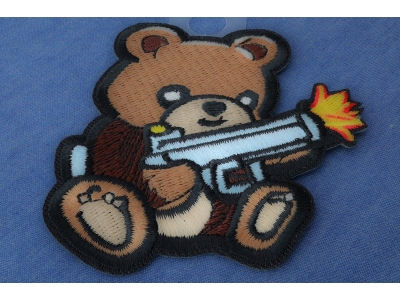 Cute Bear Machine Gun Patch