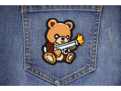Cute Bear Machine Gun Patch