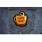 Coffee Addict Patch shown on jeans