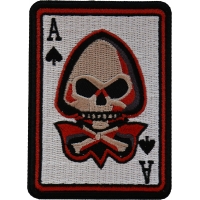 Skull Ace of Spades Skull Patch