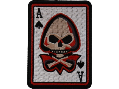 Skull Ace of Spades Skull Patch