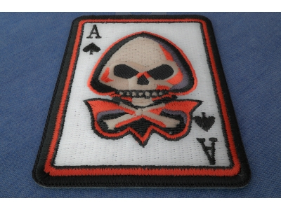 Skull Ace of Spades Skull Patch