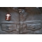 Cute Monkey Iron on Patch shown on leather vest