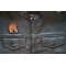 Horse Iron on Patch shown on leather vest