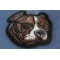PitBull Dog Iron on Patch diagonal view