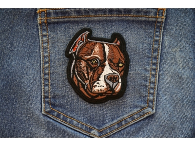 PitBull Dog Iron on Patch