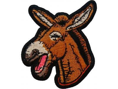 Laughing Donkey Iron on Patch
