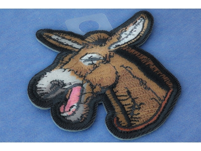 Laughing Donkey Iron on Patch