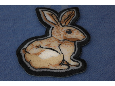 Rabbit Iron on Patch