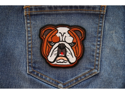 Bulldog Iron on Patch
