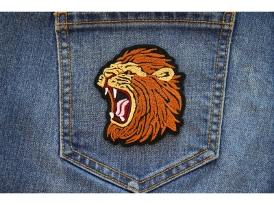 Screaming Lion Iron on Patch
