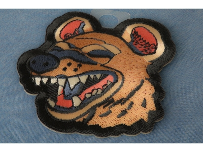 Laughing Hyena Iron on Patch